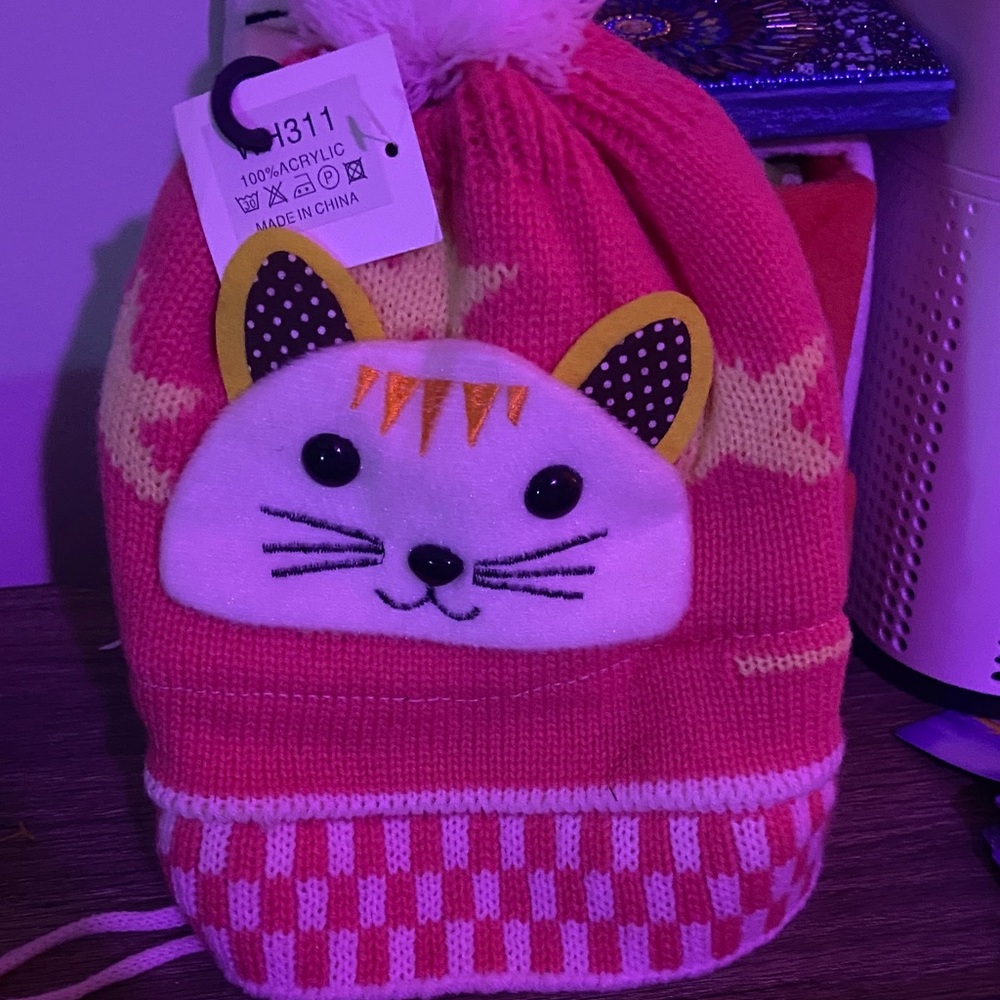 Cute Kitty Knit Hat